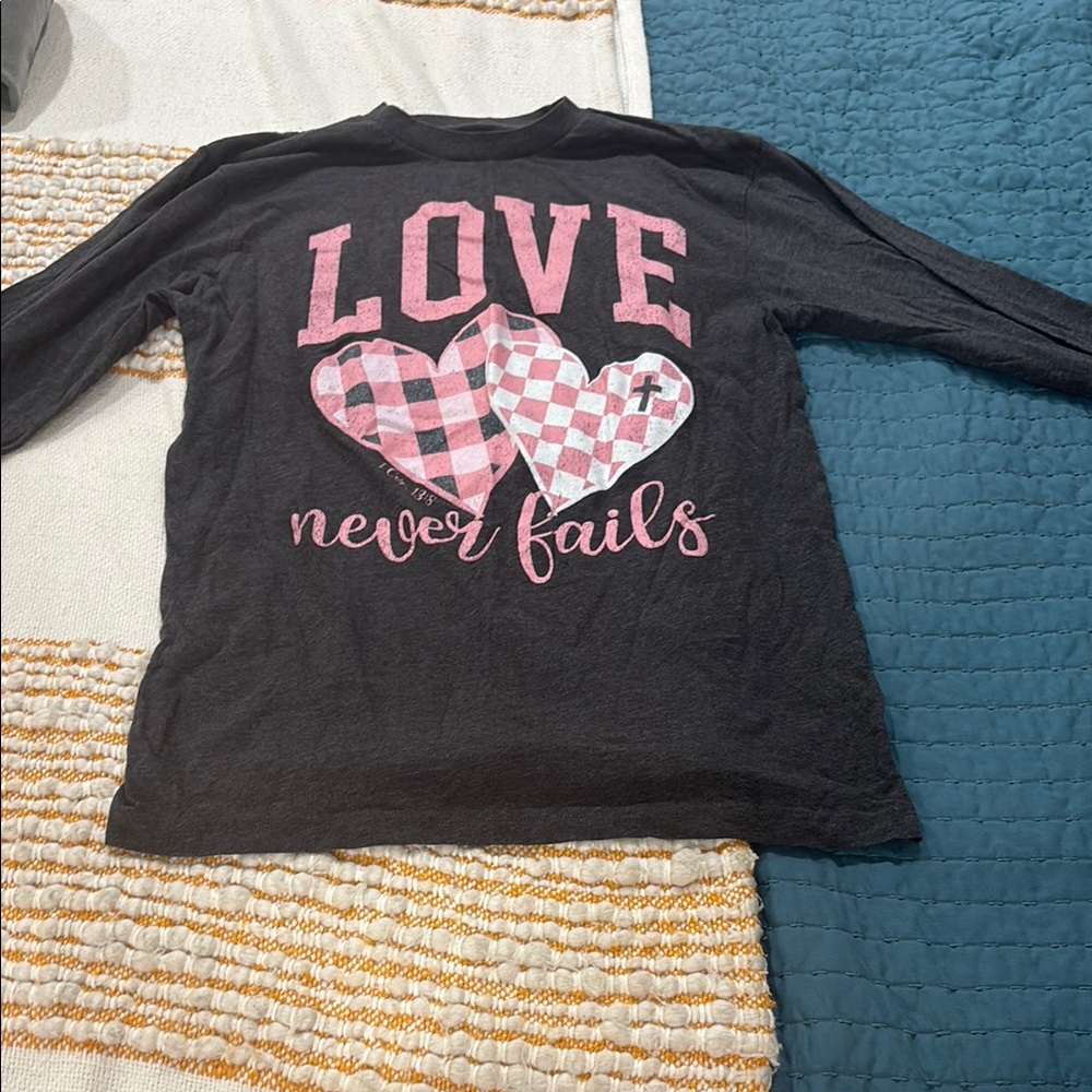 Black and Pink Women’s Shirt - Love Never Fails